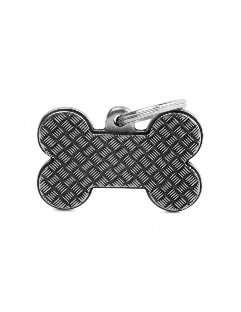 Kaiverrettu koiran nimilaatta - BRONX ISO luu "platform"