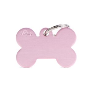 Koiran Nimilaatta - EXTRA vahva Alumiini ISO luu, pinkki