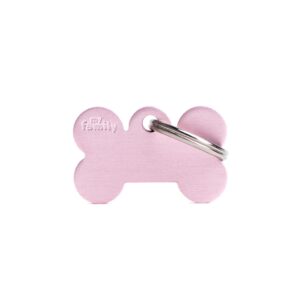 Koiran Nimilaatta Extra Vahva Alumiini Pieni Pinkki Luu MFB04 Myfamily