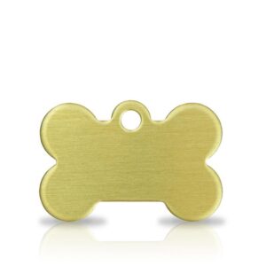 Koiran nimilaatta kaiverruksella - messinki pieni luu