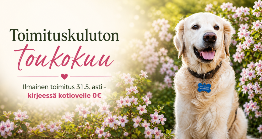 Kampanjat Toimituskuluton toukokuu nimilaatat.com verkkokaupassa